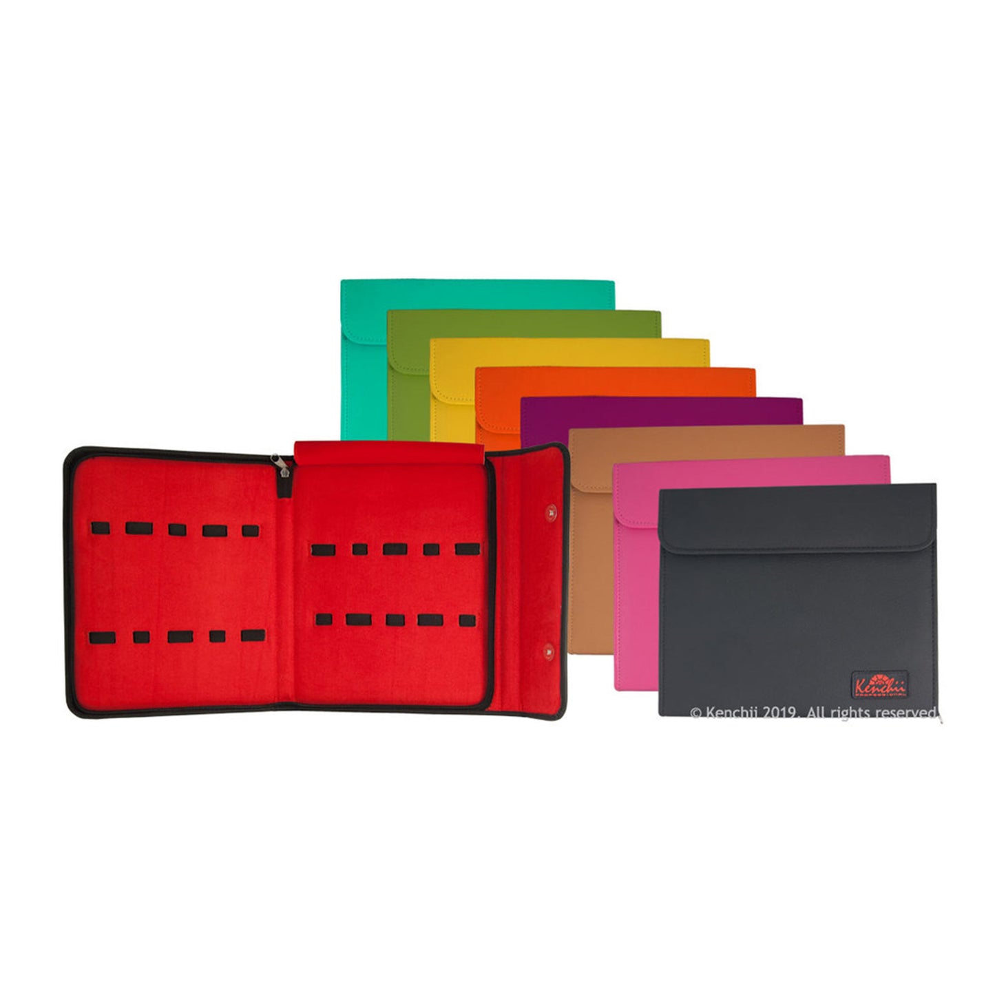 Kenchii Faux Leather 10-Scissors Case