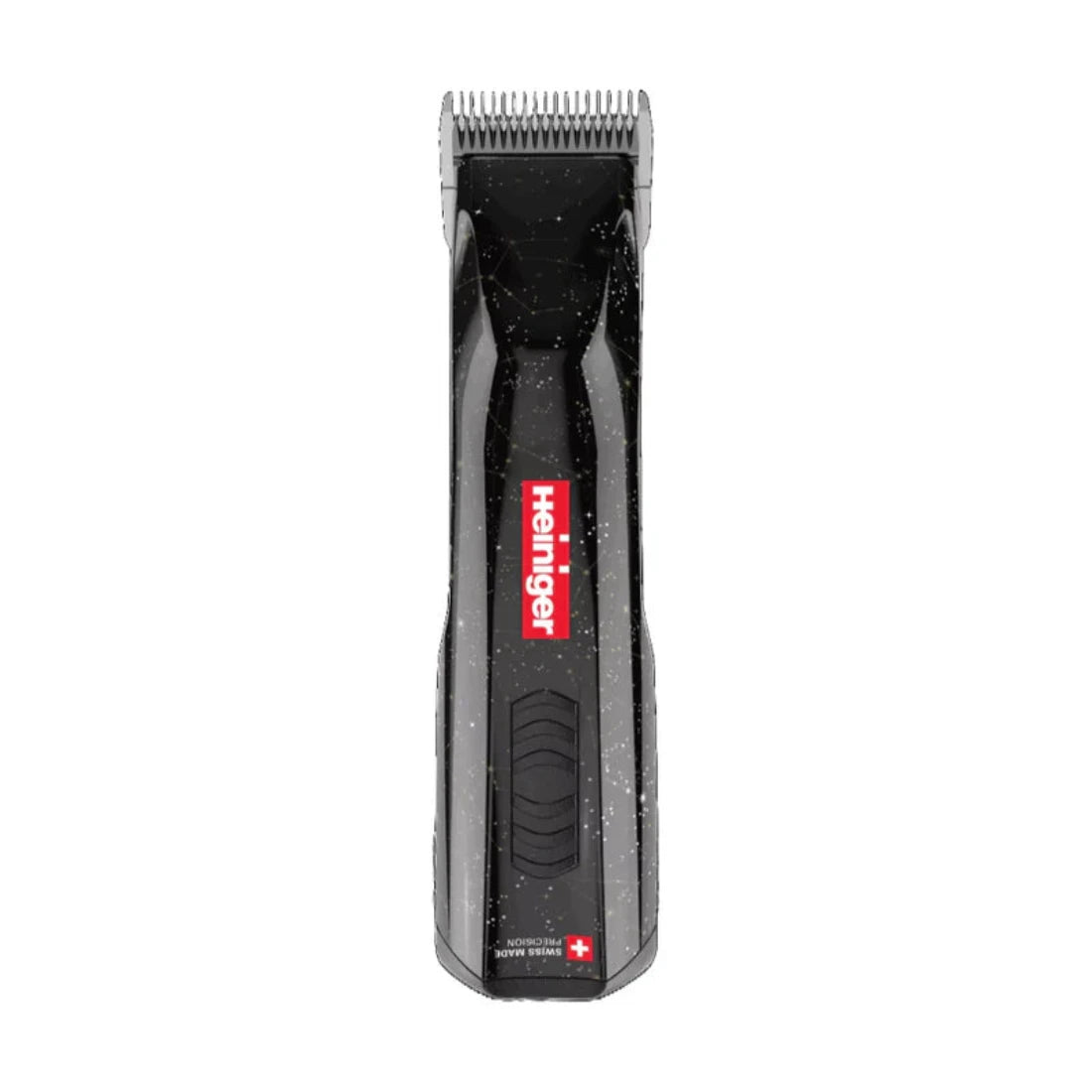 Hair clipper with 'Heiniger' branding on a white background
