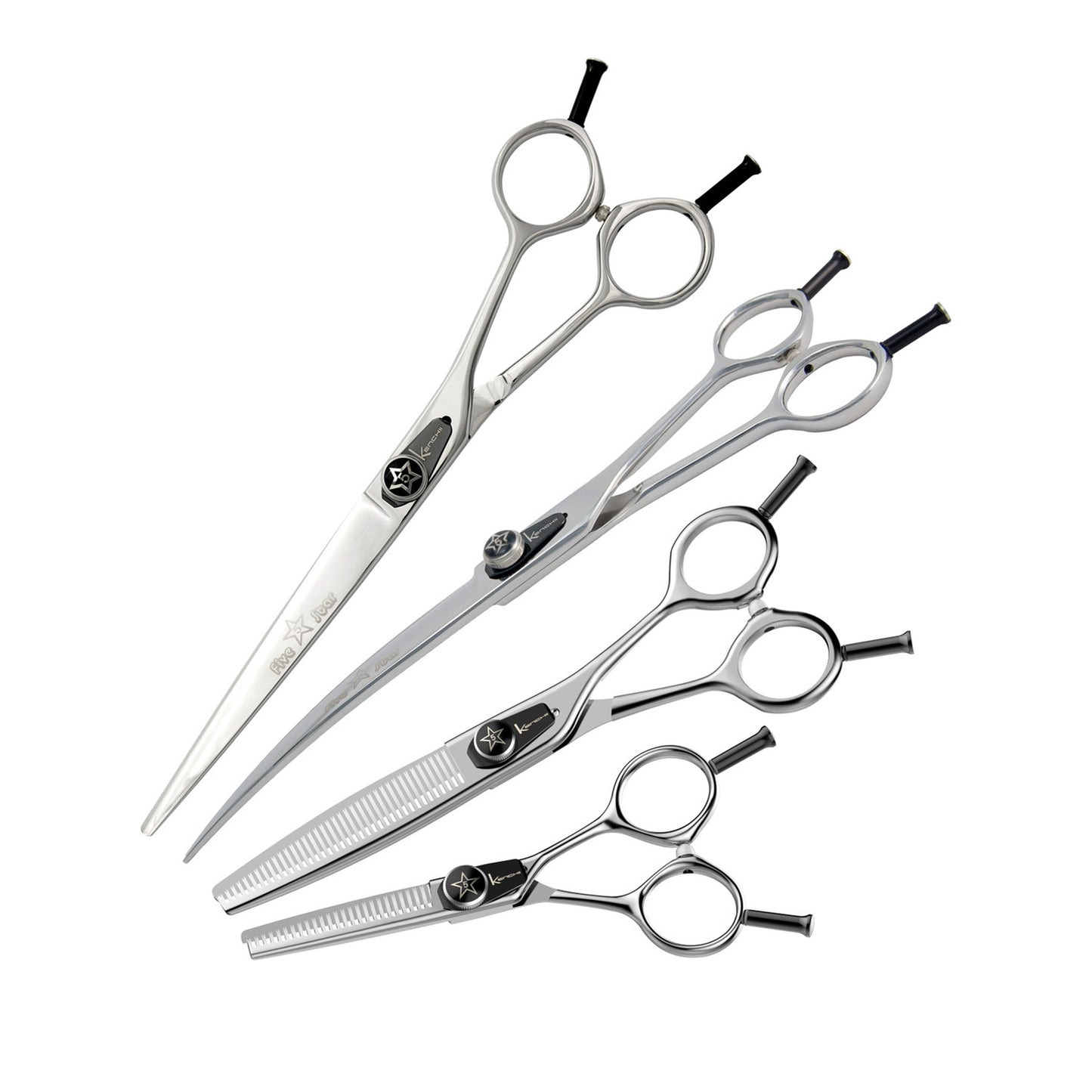Kenchii Five Star Even Grooming Shears - Right Handed